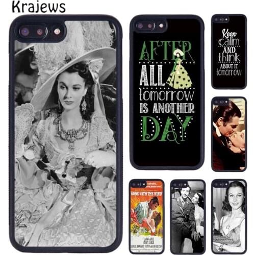 Krajews gone with the wind phone Case For iPhone 5 6S 7 8 Plus 11 12 Pro X XR XS Max Samsung Galaxy S6 S7 S8 S9 S10 plus