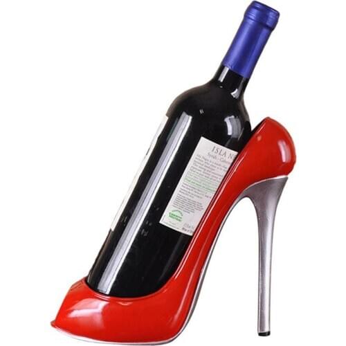 High Heel Shoe Champagne Wine Bottle Holder Stylish Rack Gift Basket Accessories for Home Bar Accessories Home Bars
