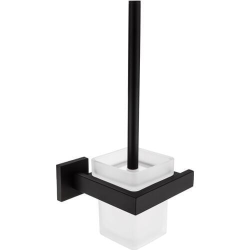 Leyden SUS 304 Stainless Steel Toilet Brush Holder Bathroom Toilet Brush Cup Holder Rack Bathroom Accessories Set