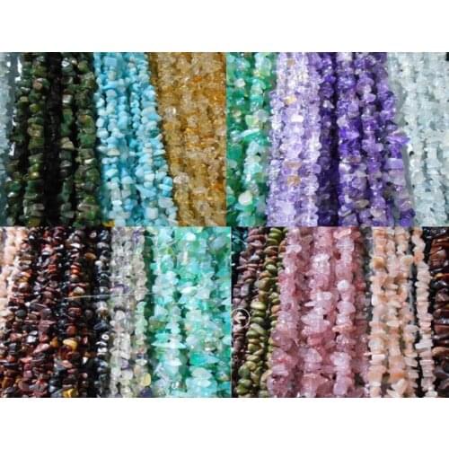 Chips Beads Freeform Natural Stone Beads Gravel Diy Jewelry Fashion Jewelry Strand