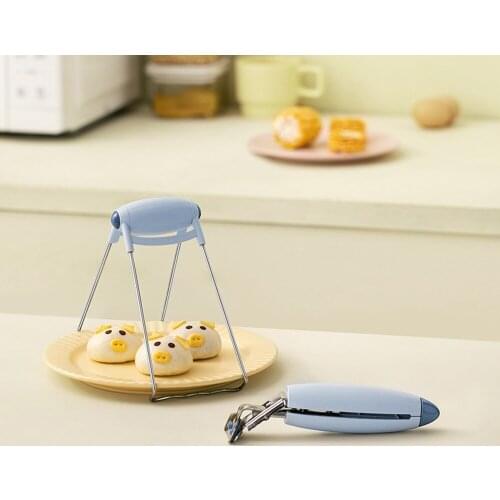 Kitchen Accessories Stainless Steel Pot Clips Set Foldable Hot Bowl Clip Pot Carrying Folder Anti-Scalding Kitchen Gadgets Tools