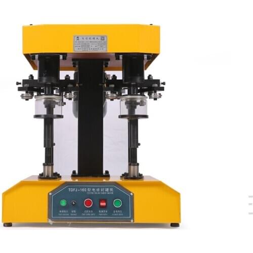 Double-head Sealing Machine Automatic Small Capping machine Beer Beverage can Commercial Sealing Bottle Equipment Aluminum 220V