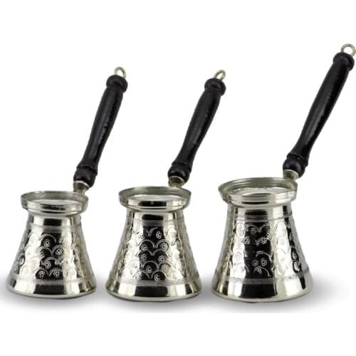 Morya Copper Turkish Coffee Pot Cafetera Stove Top Coffee Maker Espresso Pour Over Coffee Pots Moka Pot Kettle Pitcher Barista