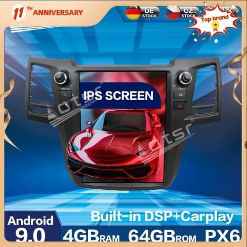 Android 9 Multimedia Player for TOYOTA Fortuner 2008 - 2015 Car Radio Auto GPS Navigation 4+64GB DSP carplay WIFI BT Head Unit