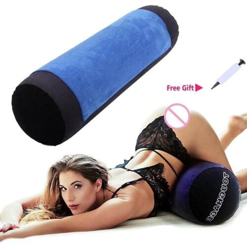 Toughage Sex Furniture Seat Pillow Sex Flocking Magic Cushion Adult Game Inflatable Sofa Sexual Position Mount Bolster Sitting