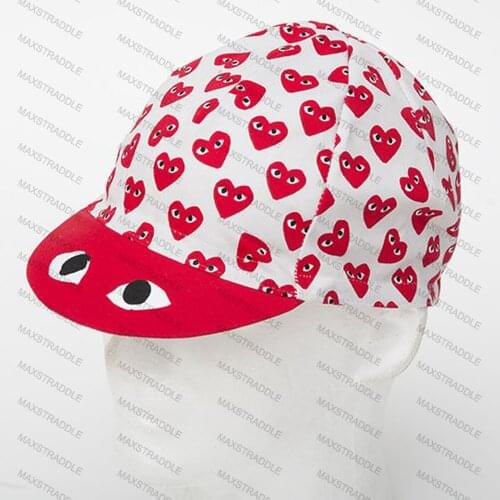 New Summer Breathable Funny Cycling Caps Bicycle Red White Classical Hats