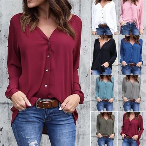 Blouses With Sleeves Okkdey China