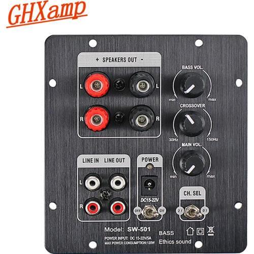 GHXAMP 2.1 Subwoofer Speaker Amplifier Board TPA3118 Audio 30W*2 +60W Sub AMP With Independent 2.0 Output