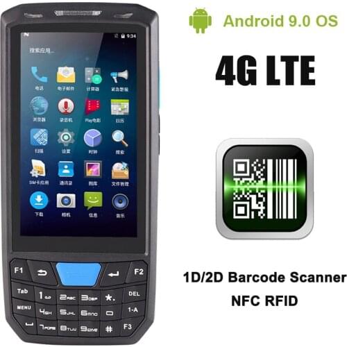 Touch screen android handheld pda barcode scanner 1d 2d portable data collector terminal device with WIFI 4G GPS BT Camera