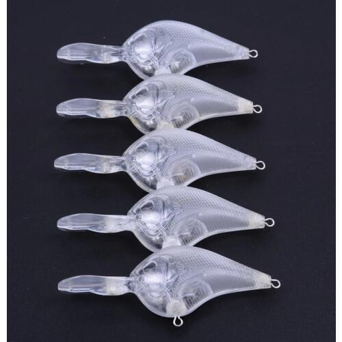 40pcs fishing lures 9.5cm 9.4g unpainted lures artificial hard bait crankabit wobblers pesca carp fishing tackle