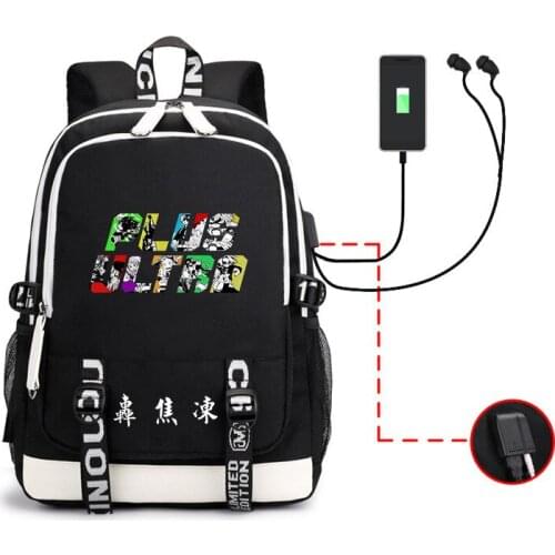 Todoroki Shoto Backpack Anime My Hero Academia Plus Ultra Multifunction USB Charging Laptop Japanese Shoulder Unisex Travel Bags