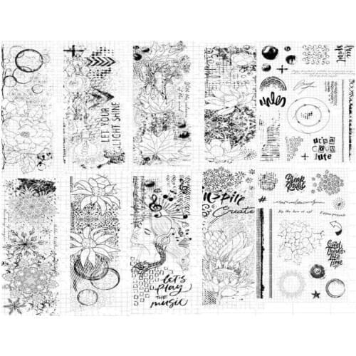 Retro Transparent Clear Silicone Stamp/Seal for DIY scrapbooking/photo album Decorative clear stamp A7214