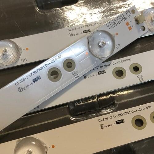 New 20 PCS 9LED LED backlight strip for 40PFK4509 40pft5300 40pff5655 40pft5300 LB-F3528-GJ40409-H B LBM400P0901 LB40013 V0_04