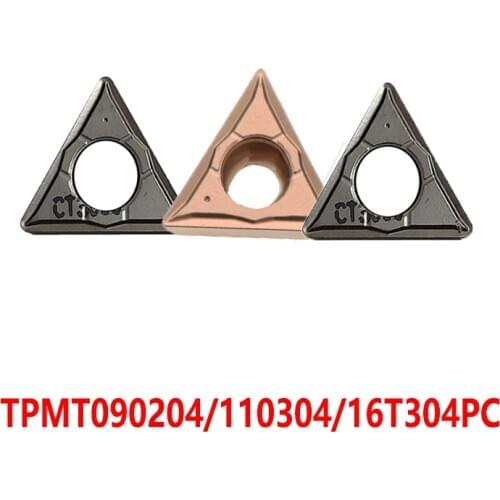 TPMT090204 TPMT110304 TPMT16T304 PC TT8125 TT9225 CT3000 Carbide Inserts Lathe Cutter TPMT 110304 Turning Tool 10pcs Original