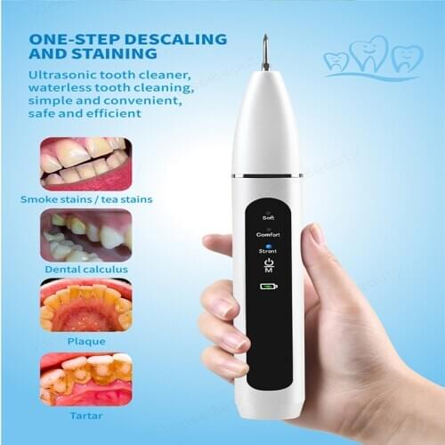 Ultrasonic Calculus Remover Electric Dental Scaler Sonic Remover Tartar Plaque Teeth Whiten Scalers