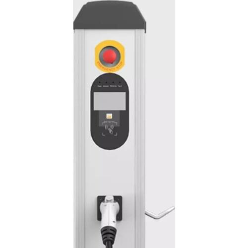 Weeyu 32A EV charging station 5m cable Floor mounted Type 2 Electric Car Charger