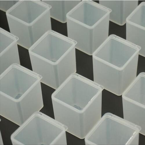 Yantjouet Hama Beads 20pcs PP Box Iron Beads 2.6mm 5mm Frosted Transparent Storage Box Container Diy Puzzle