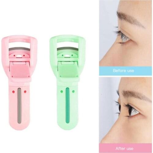 1pcs Eyelash curler eyelash curler curved handle does not hurt eyelashes lasting curling eye makeup cosmetic tools random color