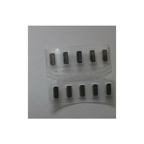 100pcs/Lot New original J6300 home button fpc connector For iPad air 5 A1474 A1475 home flex cable clip contact 14pin