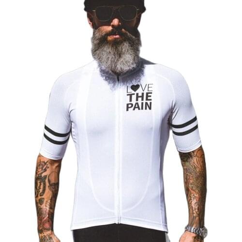 2020 Love The Pain Cycling Jersey Man Summer Bike Clothing Quick-Dry Racing Bicycle Clothes Uniform Breathale Cycling Clothing