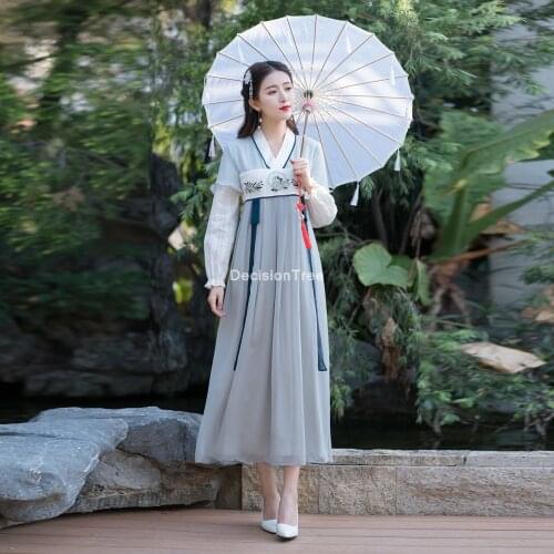 2021 women improvement hanfu women daily retro suit women dress china vintage costumes dress oriental ancient prince dress hanfu