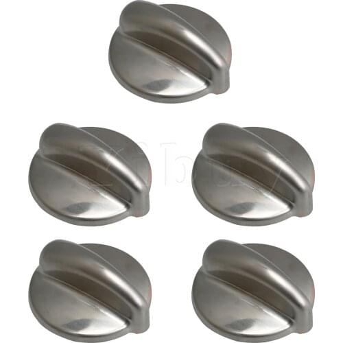 5 x Knob Metal Burner Control Knob WB03K10303 PS3486484 1810427 Silver