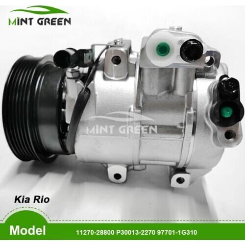 6SBU16C Auto AC COMPRESSOR For Kia Rio 1.5 KIA CERATO 1.6 2004-2012 11270-24500 8C271-00450 11270-28800 P30013-2270 97701-1G310