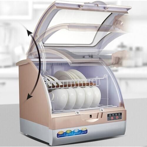 800W Intelligent automatic dishwasher home desktop mini small air dry smart dishwasher machine