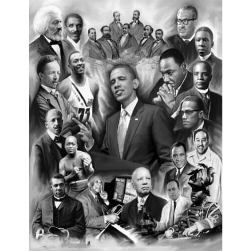 New Full 5D Diamond Painting American President-Obama Rhinestones Diamond Embroidery Portrait Cross Stitch Home Decoration P7