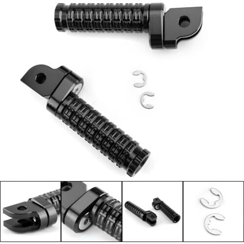 Artudatech 1 Pair Front Footpegs For Yamaha YZF R3 R6 R25 R1 M/S TDM900 XJR1200 XJ6 FZ1