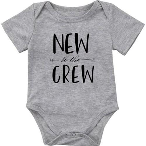 Newborn Bodysuit Baby Boy Girls Clothes for Newborns Bodysuit Summer Short Jumpsuit Letter Casual Solid Outfits Clothes Romer