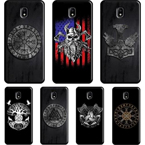 Viking Symbol Odin Vegvisir For Samsung Galaxy J7 2017 A3 A5 J1 J3 J5 2016 A6 A8 J6 J4 Plus A7 A9 J8 2018 Phone Case