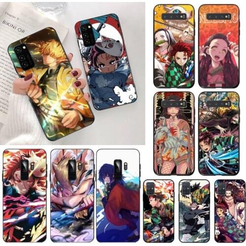 Demons Tanjirou Nezuko Zenitsu Slayers Phone Case For Samsung Galaxy S21 Plus Ultra S20 FE M11 S8 S9 plus S10 5G lite 2020