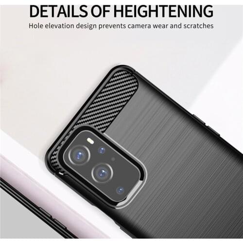 Carbon Fiber Case For OnePlus 9 Pro Shockproof Soft Silicone Cover for OnePlus 9 Pro soft Case for Oneplus 9 Oneplus 9 Pro 8 Pro