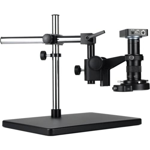 Full HD 38MP 1080P 2K 60FPS Digital Video Microscope Camera 120X 180X 300X Lens HDMI USB Magnifier TF Card Storage Welding Repai