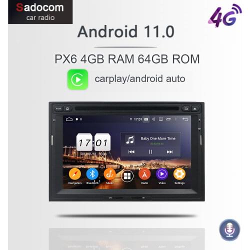 DSP PX6 Android 10.0 4G + 64GB Car DVD Player GPS Map RDS autoradio For PEUGEOT PG 3008 5008 Partner CITROEN Berlingo 2010-2016
