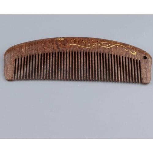 Natural Wood Comb Close Wide Teeth Anti-static Head Massage Hair Care Wooden