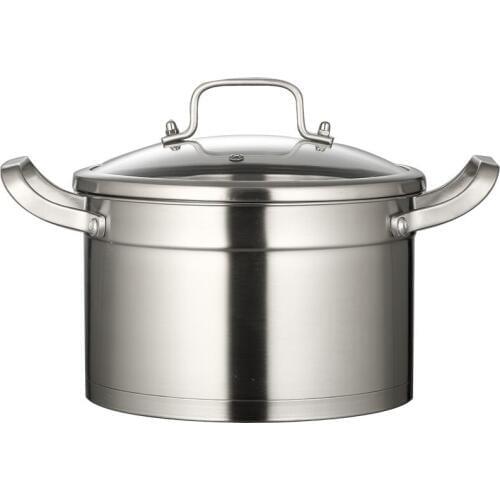 1pc 4 litre Casserole ss#304 Soup Pot Stainless Steel Cooker Thick Pot Hot Pot Cooker Cooking Pot Mini Stewing Pot Casserole