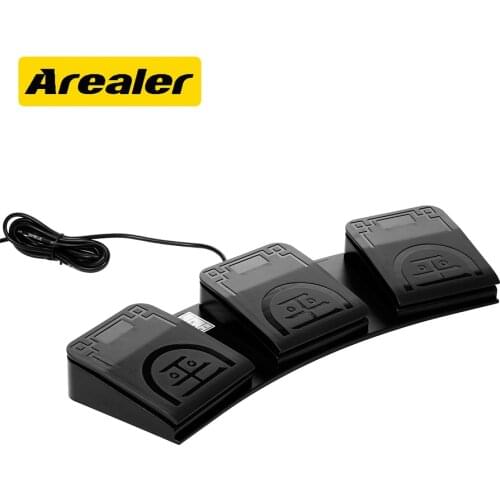 FS2020U1 USB Triple Foot Switch Control Key Customized Computer Keyboard mouse Action Pedal for Medical Devices Computers Office