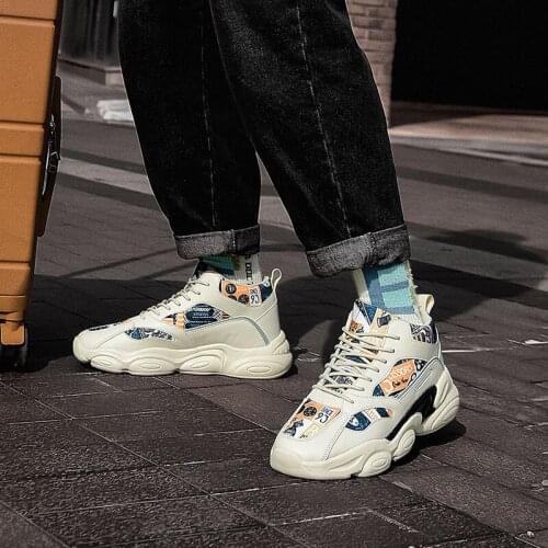 Men Sneakers Shoes Autumn Shoes Fashion High Top Shoes Sports Shoes Running High Shoes Zapatillas Hombre Chaussure Homme