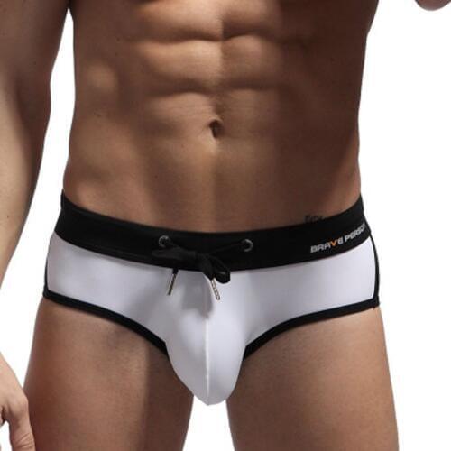 Men Sport Bikini Brief Beach Surf Swimwear Sexy Mens Swimming Swimsuits Low Waist Convex U Pouch Swim Surfing maillot de bain