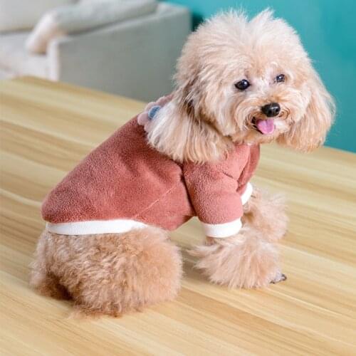 Autumn Winter Soft Fleece Dog Hoodies Pet Dog Clothes Puppy Kitten Pet Coats For Small Medium Dogs Cats Warm Jacket Pet Clothing