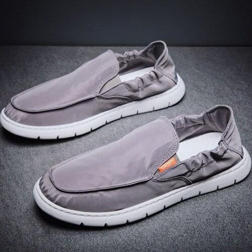 Canvas Shoes Men Casual Shoes Breathable Light Man Footwear Autumn Spring Slip on Loafers Plus Size 47 48 zapatillas hombre hjk8