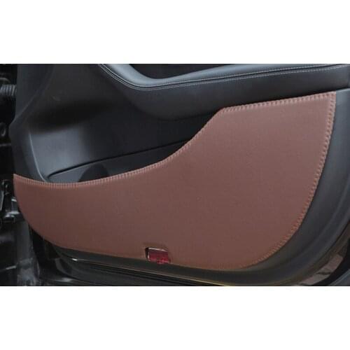 Fit To Changan CS15 CS35 CS55 CS75 CS95 CX70 CX70T X70A Eado DT XT RS EV Raeton CC Leather car door Anti-Kick pad mats protector