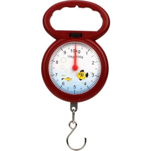 NICEYARD Weighing Scales Mini 10kg for Fishing Pocket Luggage Pointer Hook Hanging Scales Portable