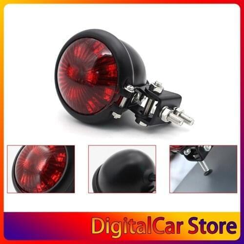 Retro Motorcycle LED Adjustable Racer Style Stop Tail Light Motorbike Brake Rear Lamp Taillight Motorcycles Accessories