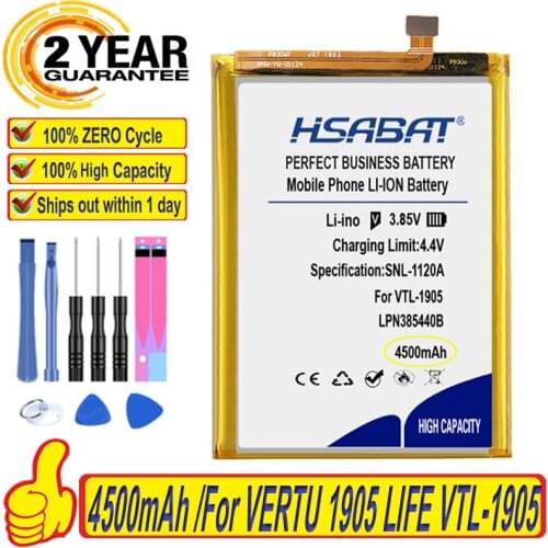 Top Brand 100% New 4500mAh LPN385440B Battery for VERTU 1905 VTL-1905 Batteries + free tools