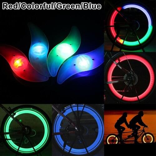 Bicycle Led Bike Wheel Light Bicycle Safety Warning Ligh Led Flash Spoke Light Lamp Outdoor Cycling Lights