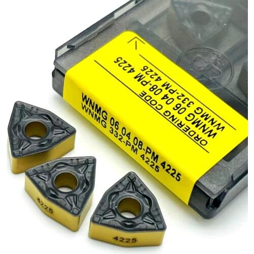 WNMG060408 PM 4225 high quality carbide insert CNC lathe tool alloy insert WNMG 060408 steel stainless steel cutting tools
