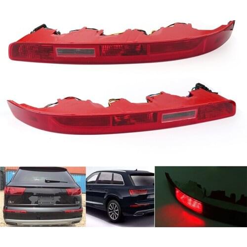 For Audi Q7 2006-2015 rear bumper lights rear tail lights reversing lights rear fog lights lamp housings
